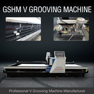 دستگاه برش دیوار پرده فلزی CNC V دستگاه شیار ورق فلزی ساینیج 1532