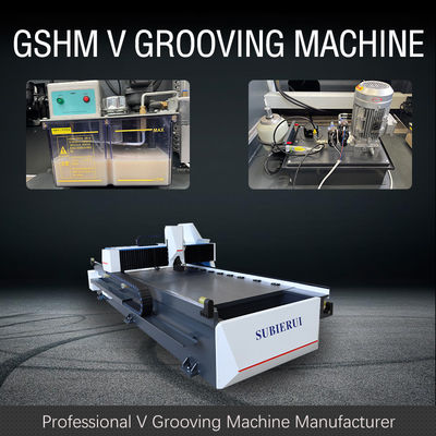 دستگاه شکاف دار دکوری استیل ضد زنگ دستگاه شیار CNC V عمودی 1560